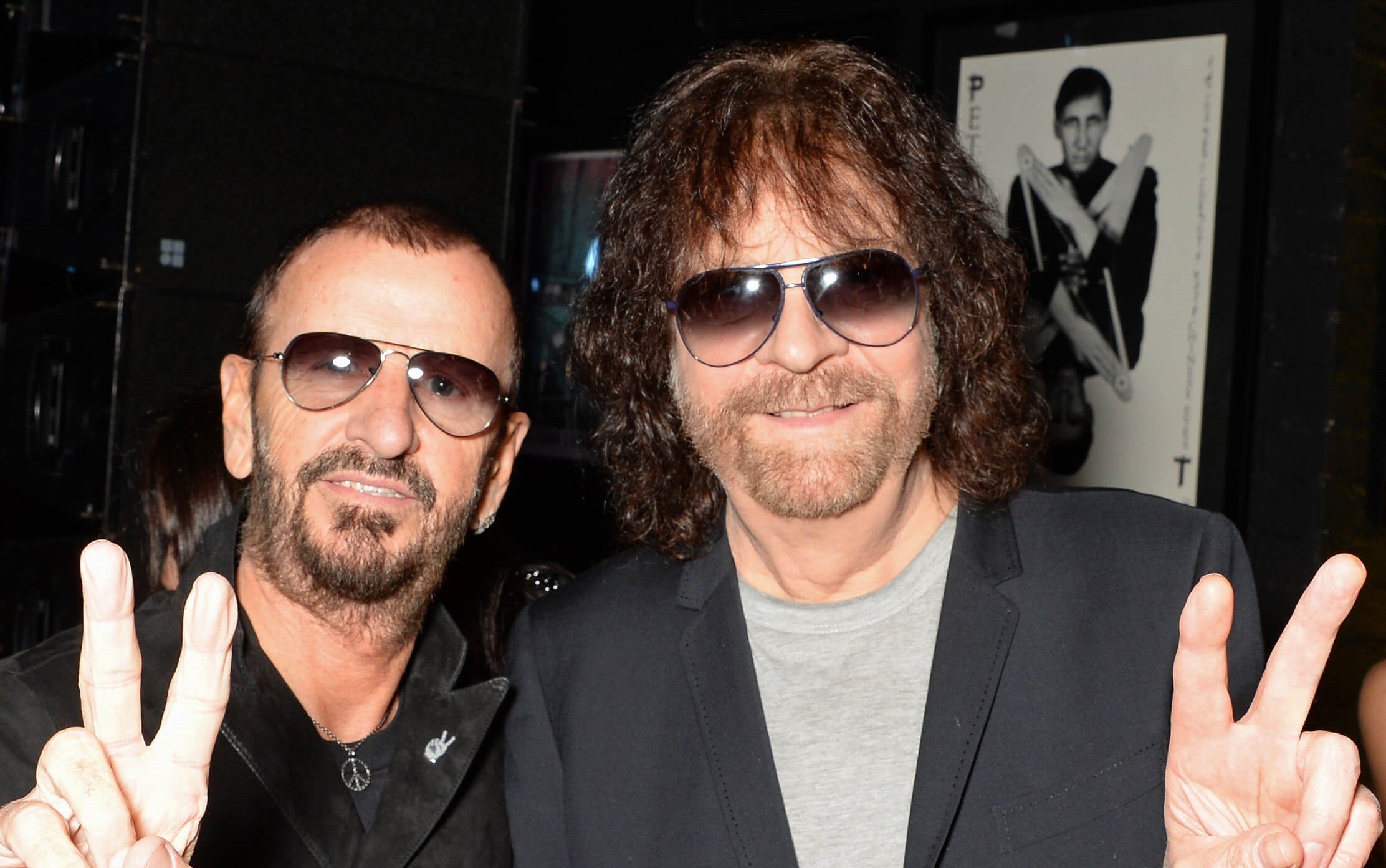 The Beatles' Ringo Starr with Jeff Lynne