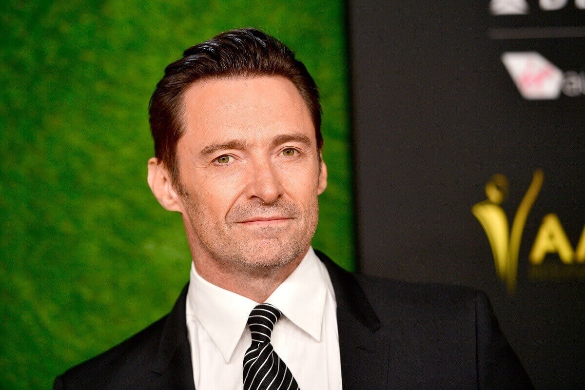 Hugh Jackman posing at the International Awards at Avalon Hollywood in Los Angeles.