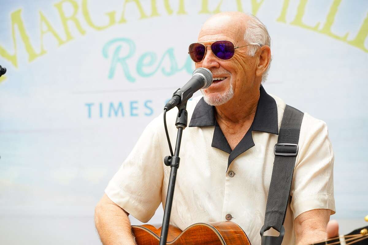 Jimmy Buffett performs at Margaritaville Resort Times Square "First Look" at Margaritaville Resort Times Square on June 10, 2021