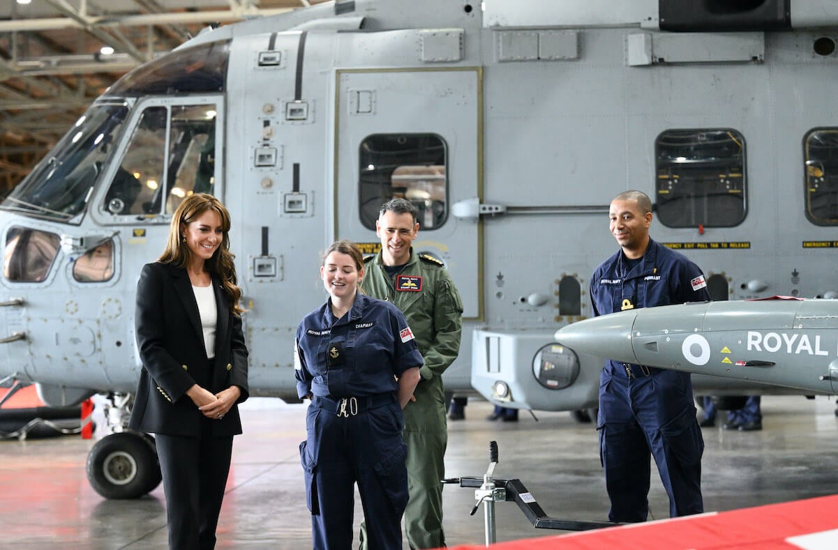 Kate Middleton at Royal Naval Air Station Yeovilton