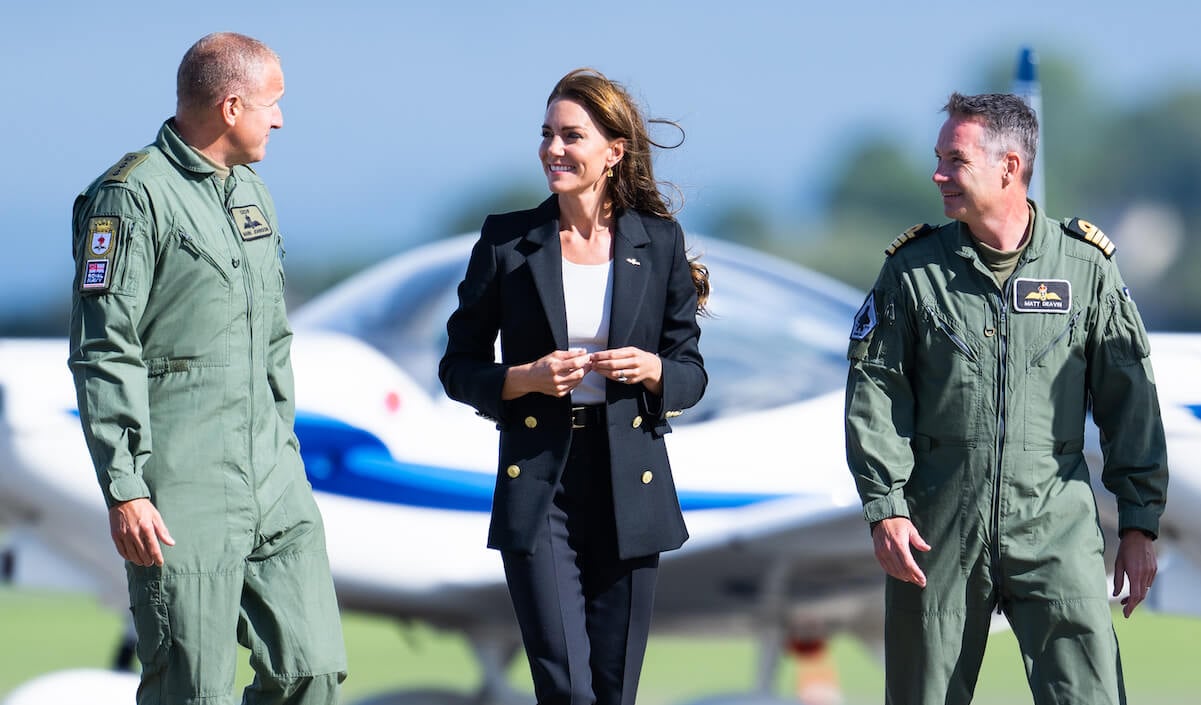 Kate Middleton visits Royal Naval Air Station Yeovilton in 2023