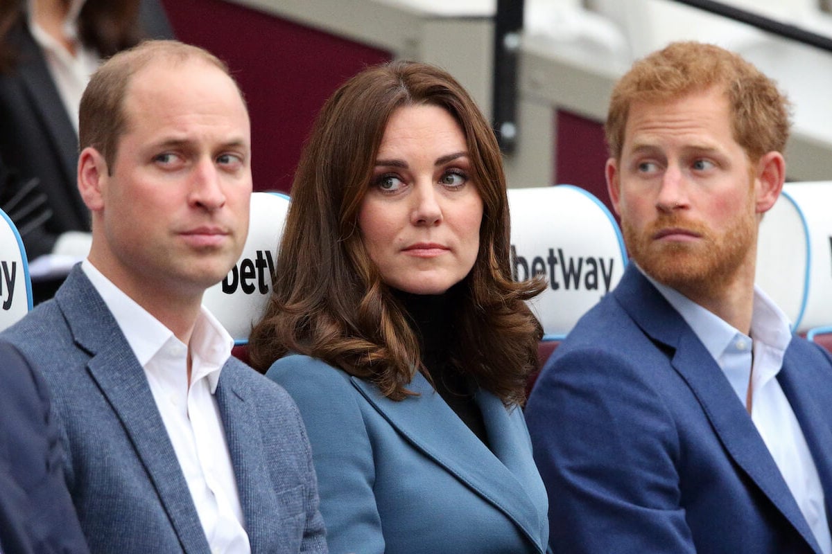 Kate Middleton, who didn't 'understand' the Prince Harry, Prince William 'rift, sits with her husband and brother-in-law