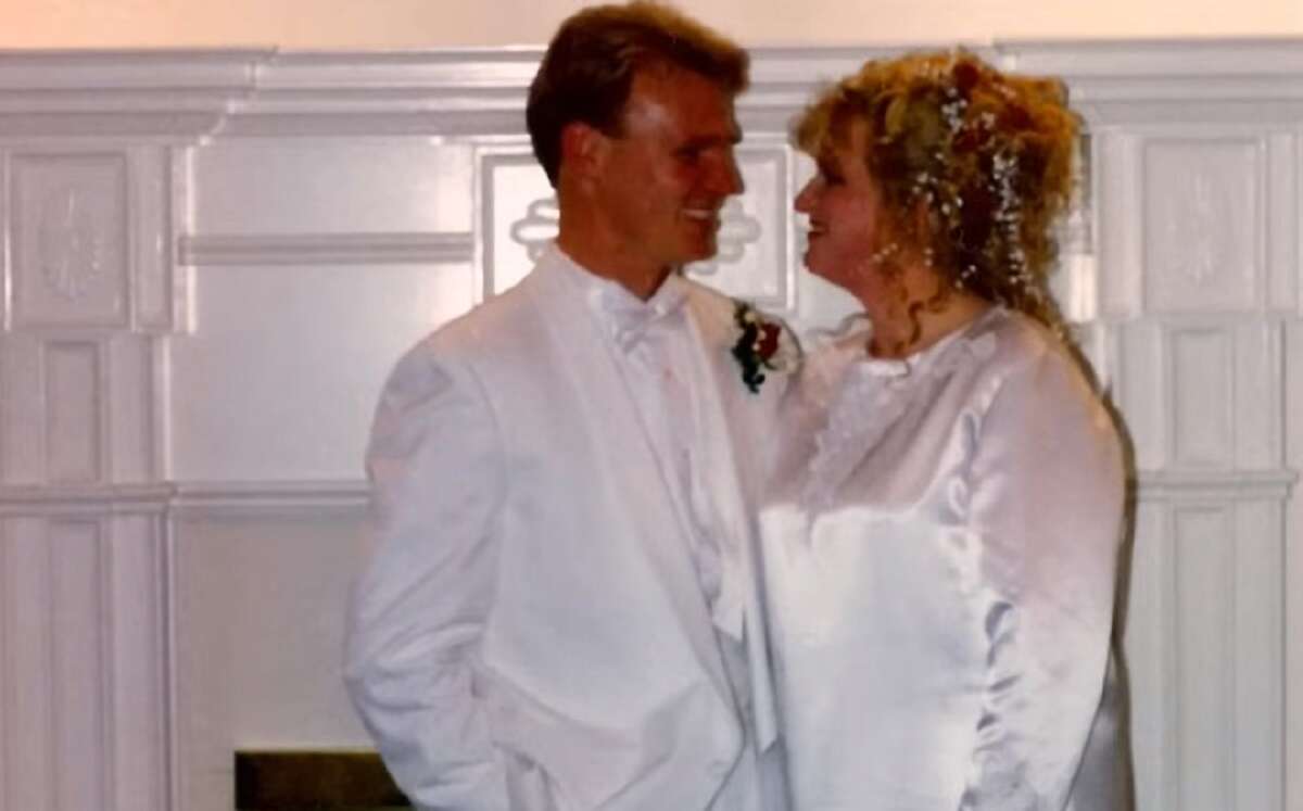 Kody and Christine Brown on their wedding day