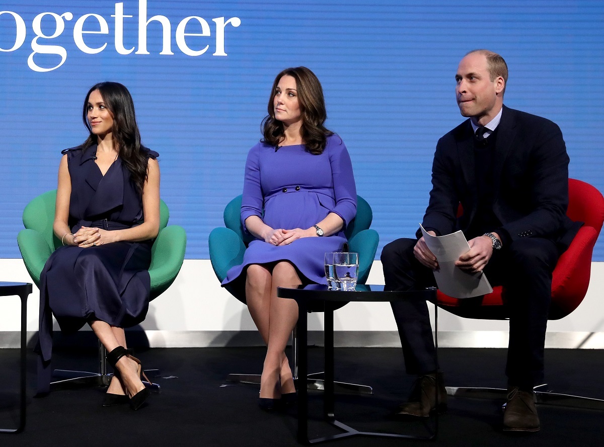 Meghan Markle, whose 'tittle-tattle' on Kate Middleton was the final straw for Prince William, attend the Royal Foundation Forum together in 2018