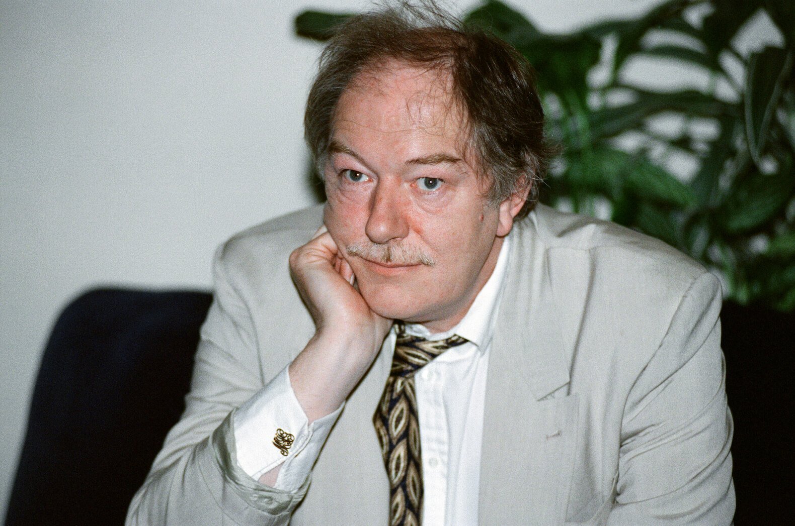 Michael Gambon wearing a suit in 1992