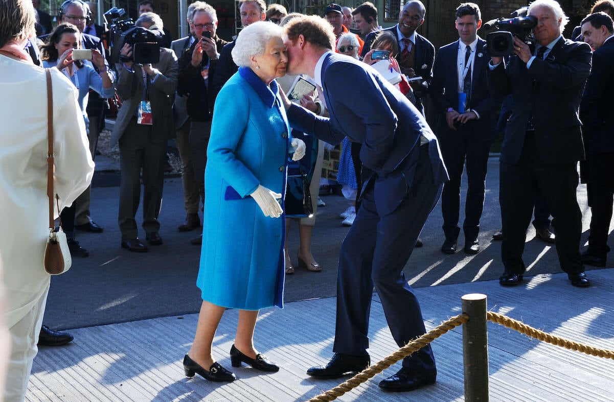 Prince Harry and Queen Elizabeth in 2015