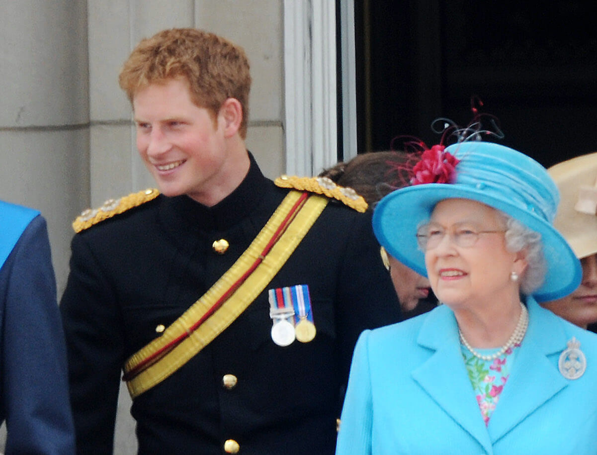 Prince Harry and Queen Elizabeth in 2009