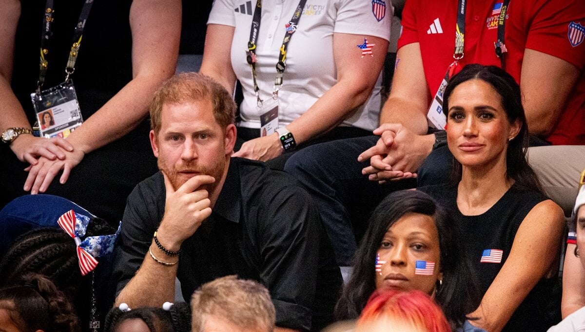 Prince Harry and Meghan Markle are seen at the wheelchair basketball final during Day 4 of Invictus Games