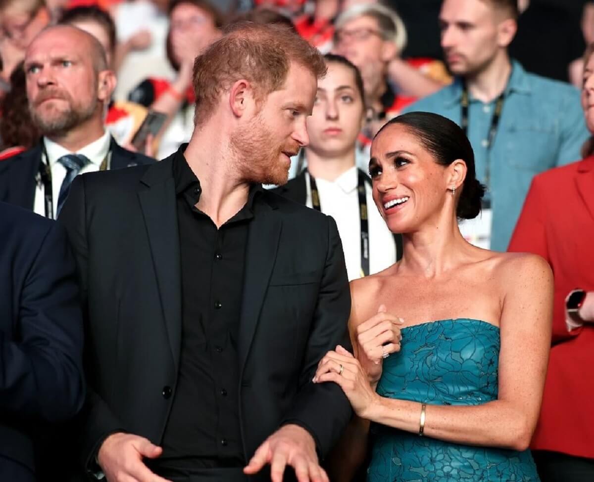 Prince Harry and Meghan Markle at the closing ceremony of the Invictus Games Düsseldorf 2023 