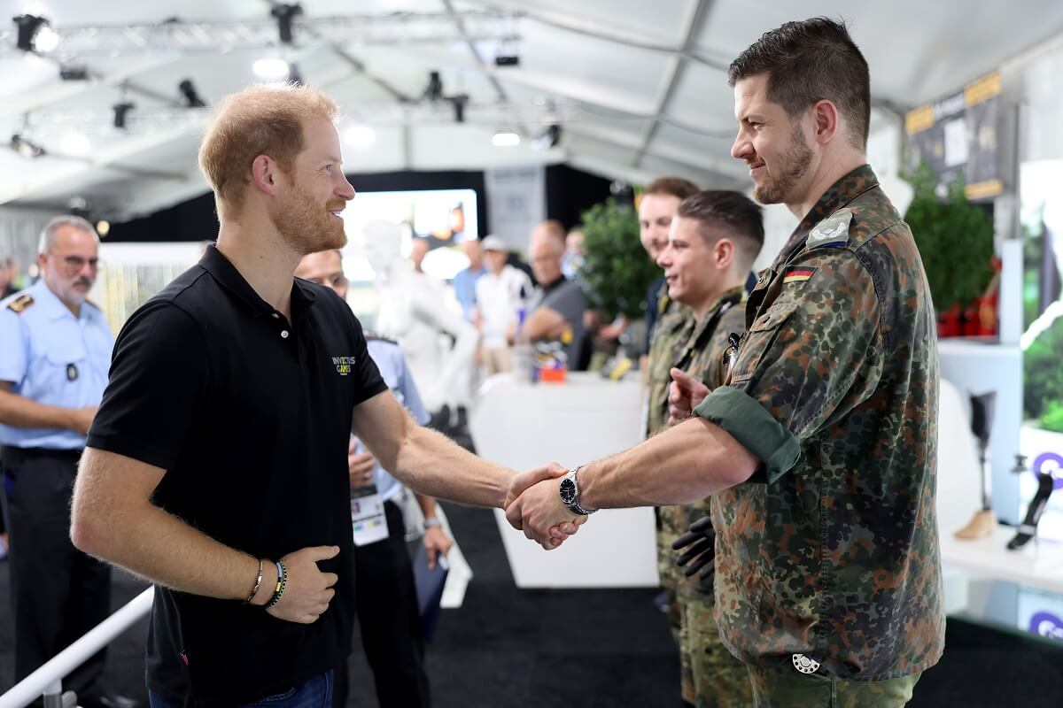 Prince Harry visits the TRARehabilitation Expo during Day 3 of the Invictus Games Düsseldorf 2023