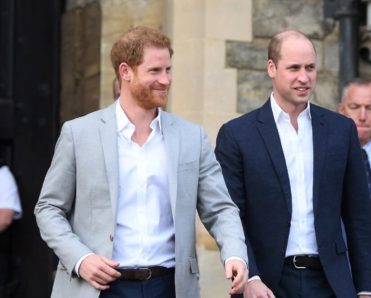 Prince Harry, who could expect to get a 'text' or 'email' on his birthday from Prince William, embark on a walkabout together ahead of Harry's royal wedding to Meghan Markle