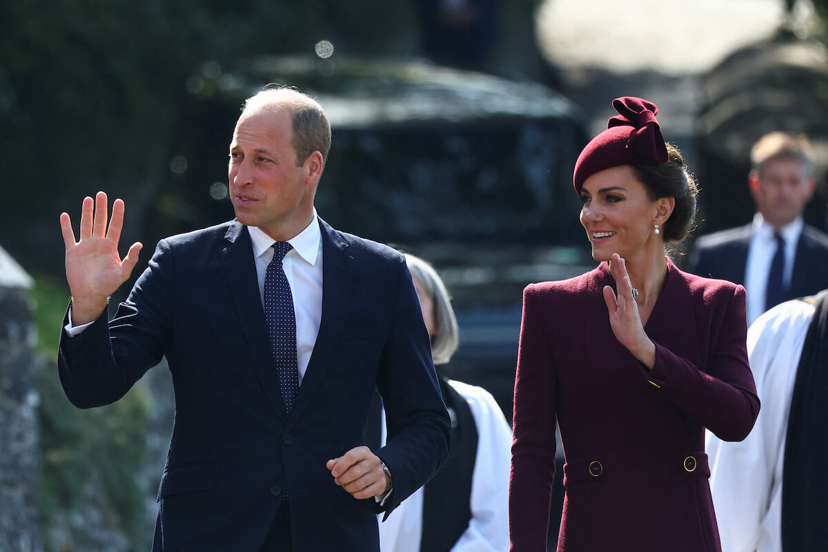 Prince William and Kate Middleton, who are hiring a CEO for their royal office, wave
