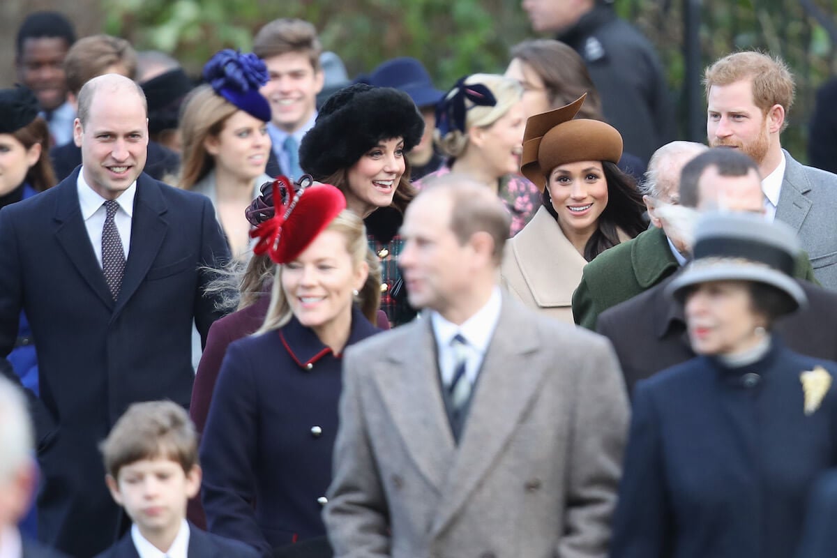 Prince William, who discussed Meghan Markle's being an actor, per 'Spare,' walks with Kate Middleton, Meghan Markle, and Prince Harry