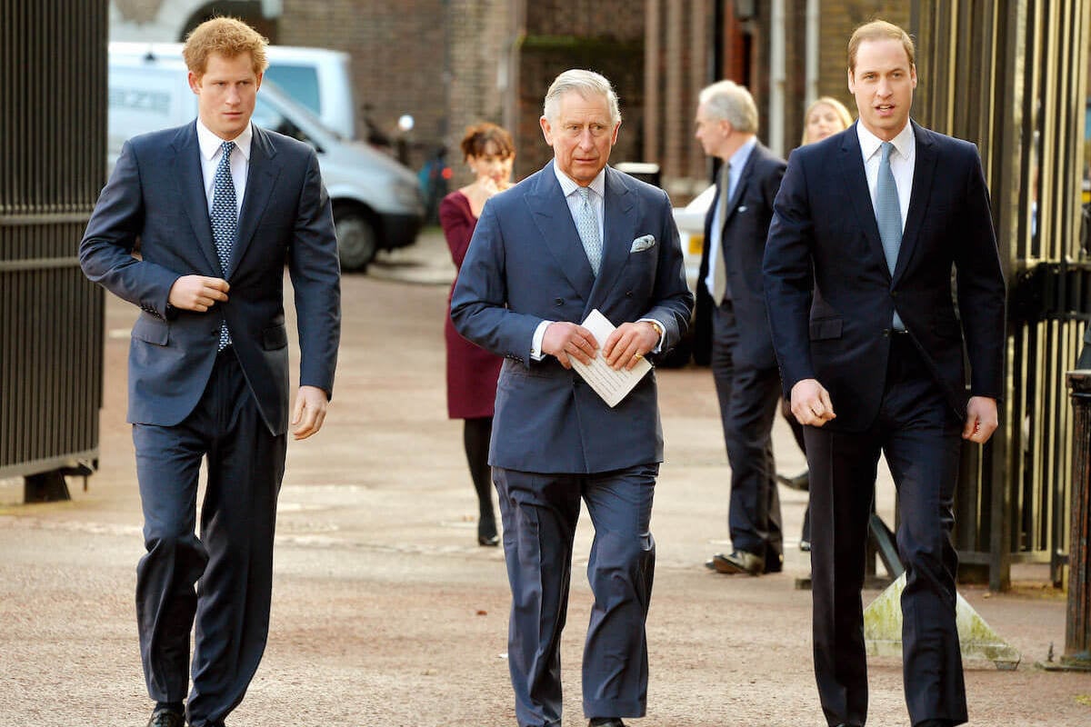 Princes Harry and William with King Charles, who are in 'danger' of creating a new 'normal' by not seeing each other, walk together