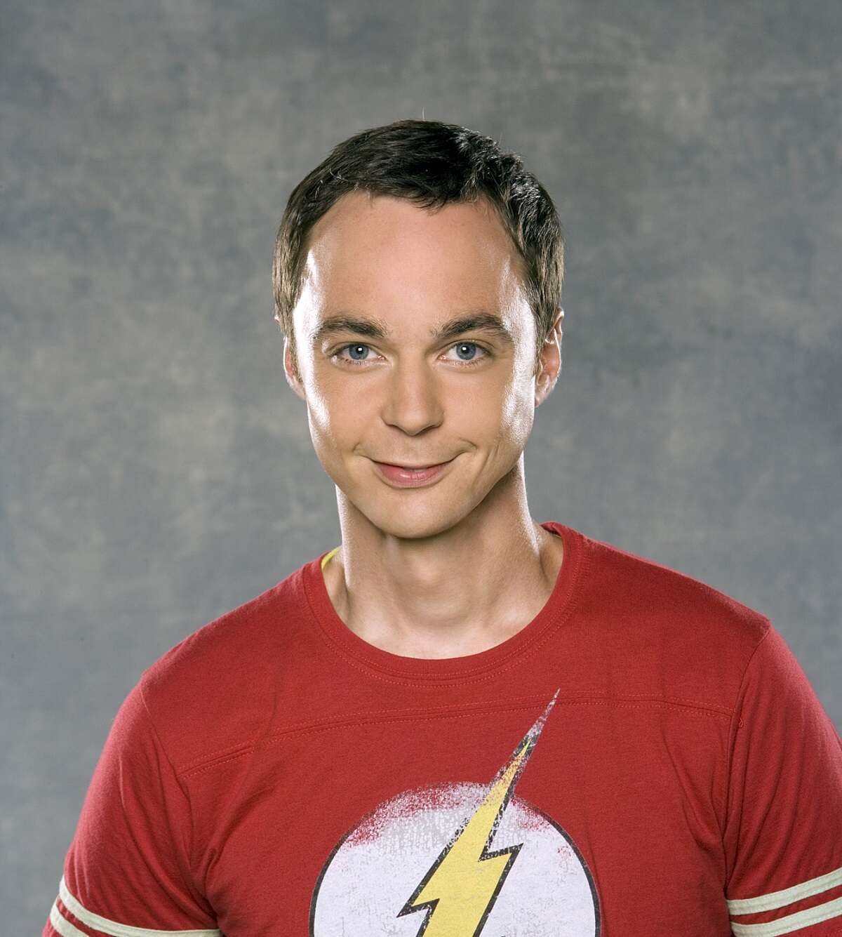Jim Parsons poses for a photo as Sheldon Cooper in a promo for 'The Big Bang Theory'