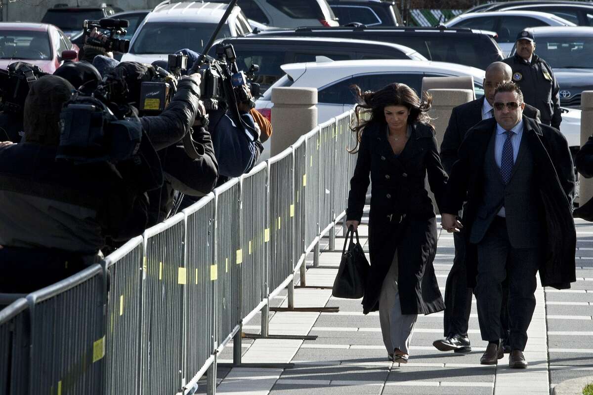 Joe Giudice and Teresa Giudice arrive at a federal courthouse in New Jersey in 2013. Both were indicted on fraud charges.