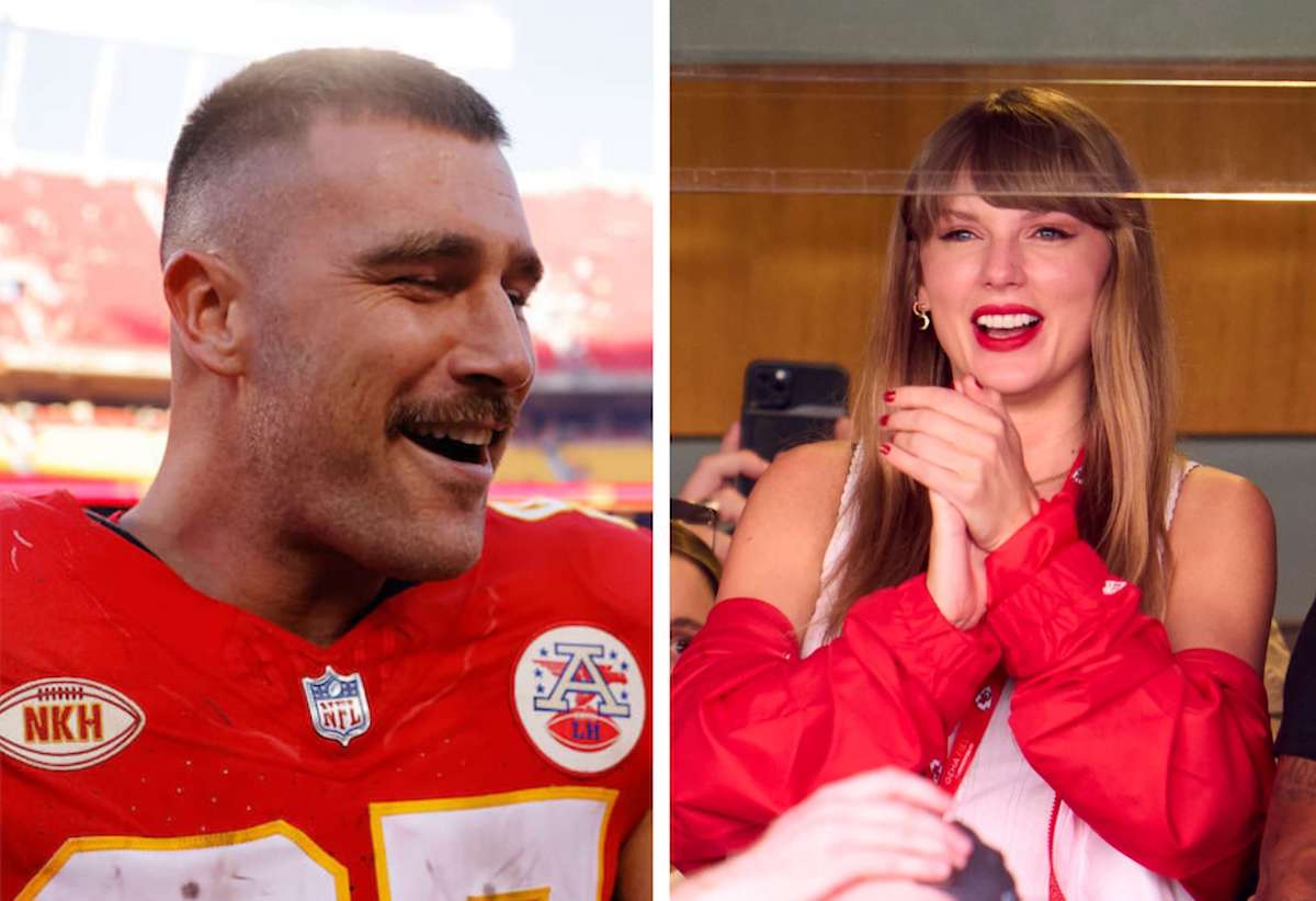 Travis Kelce and Taylor Swift, who have reportedly hung out multiple times before the Chiefs game