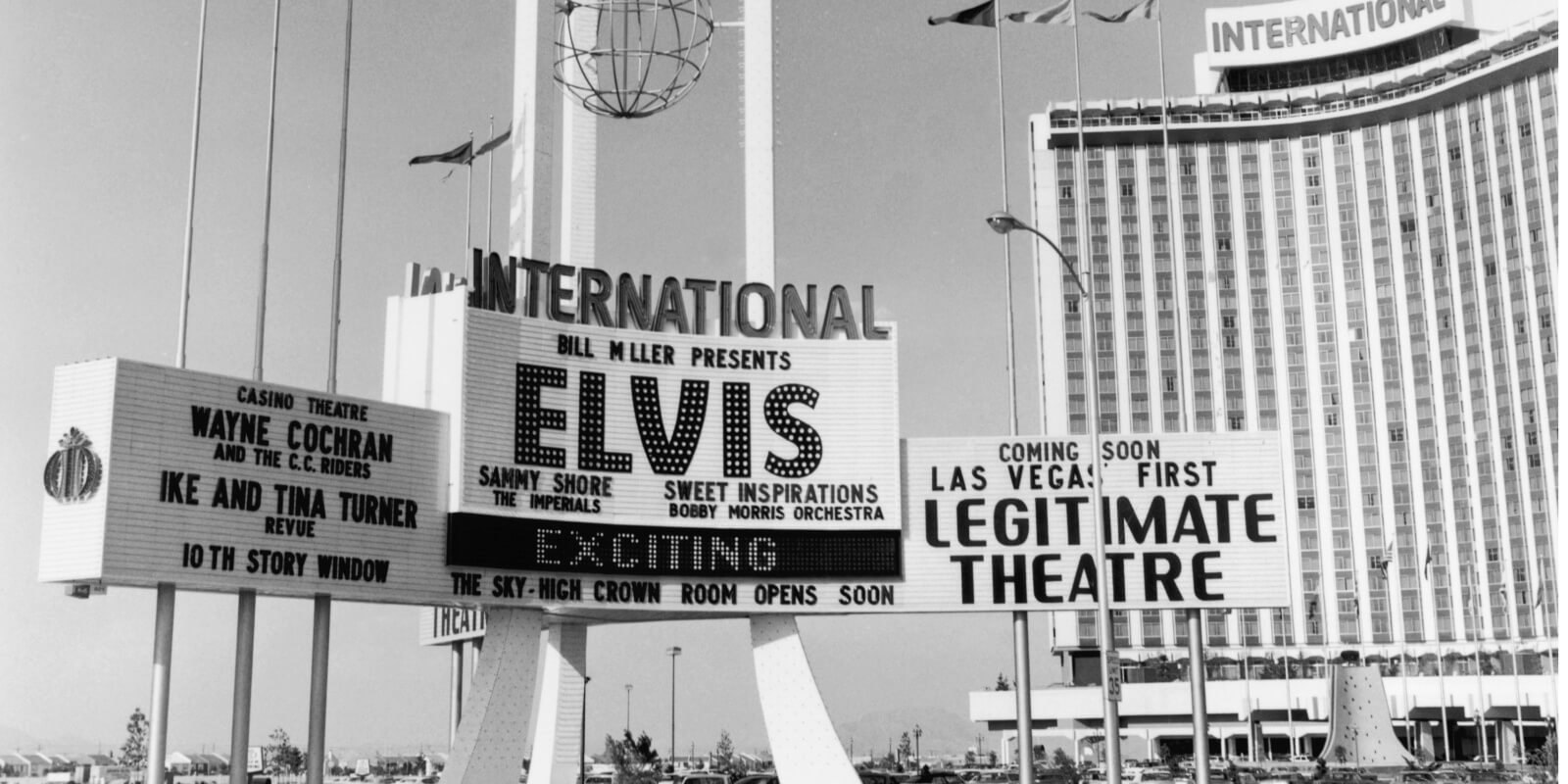 Elvis Presley performs in his Las Vegas at the International Hotel.