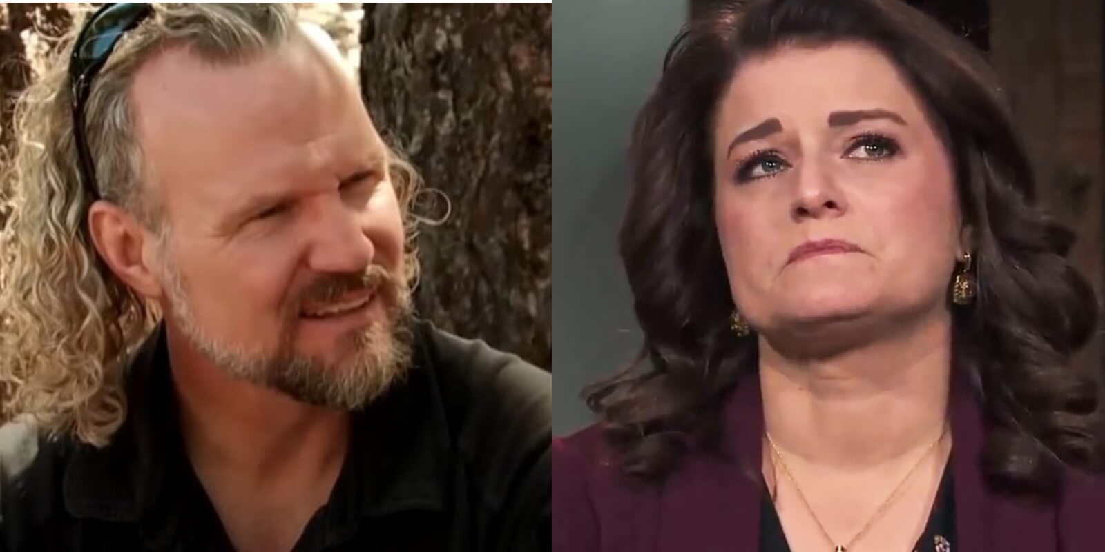 Kody Brown and Robyn Brown in side-by-side photographs from season 18 of TLC's 'Sister Wives.'