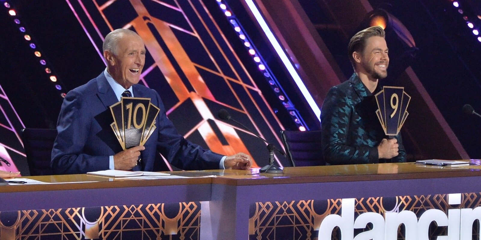 Len Goodman and Derek Hough sat at the judges table of 'DWTS' during season 31.