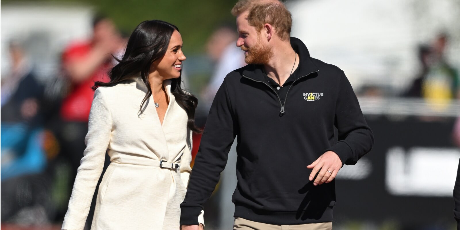 Meghan Markle and Prince Harry photographed at the 2022 Invictus Games in the Netherlands.