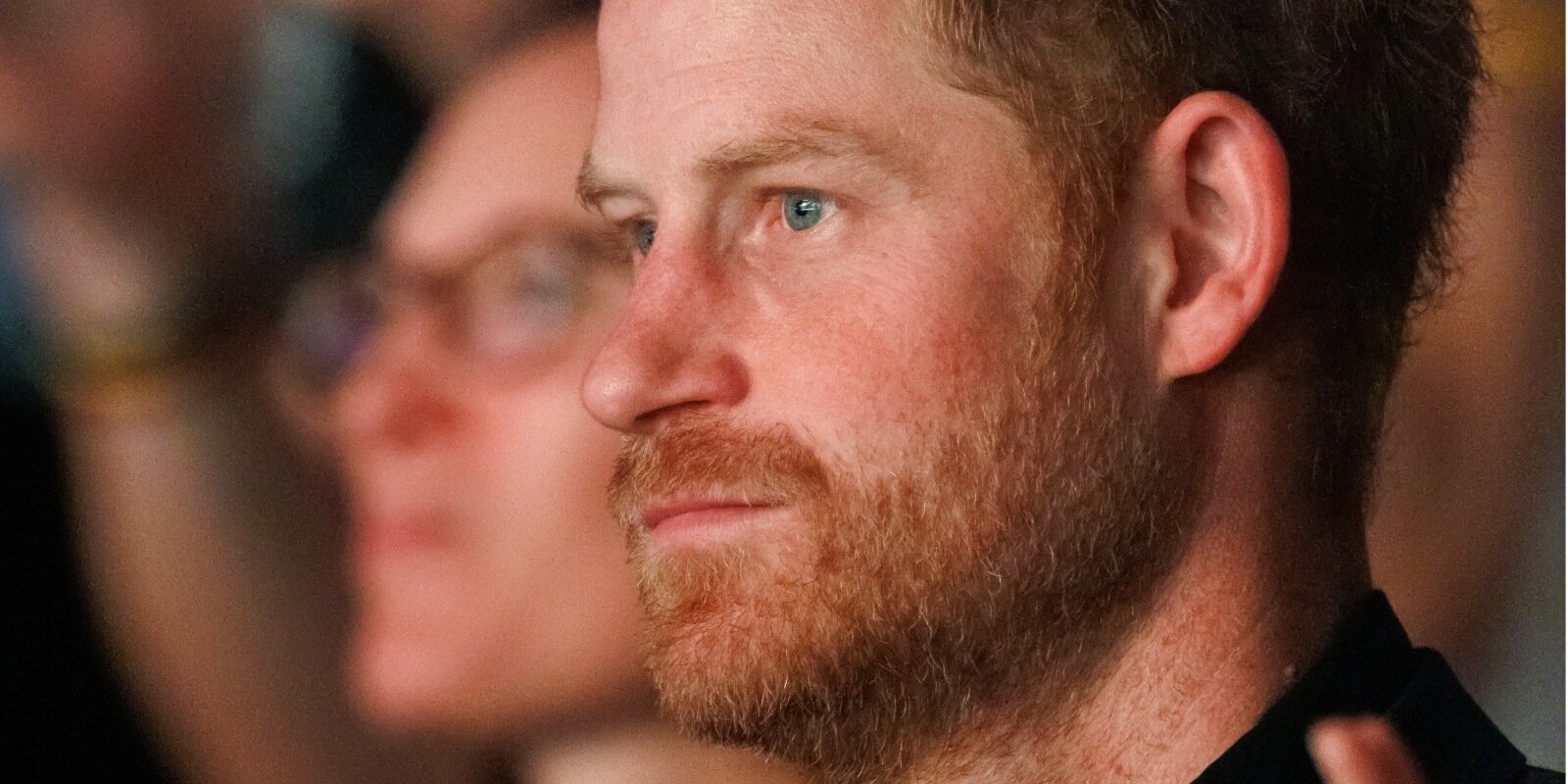 Prince Harry is photographed at the closing ceremony of the Invictus Games 2023.