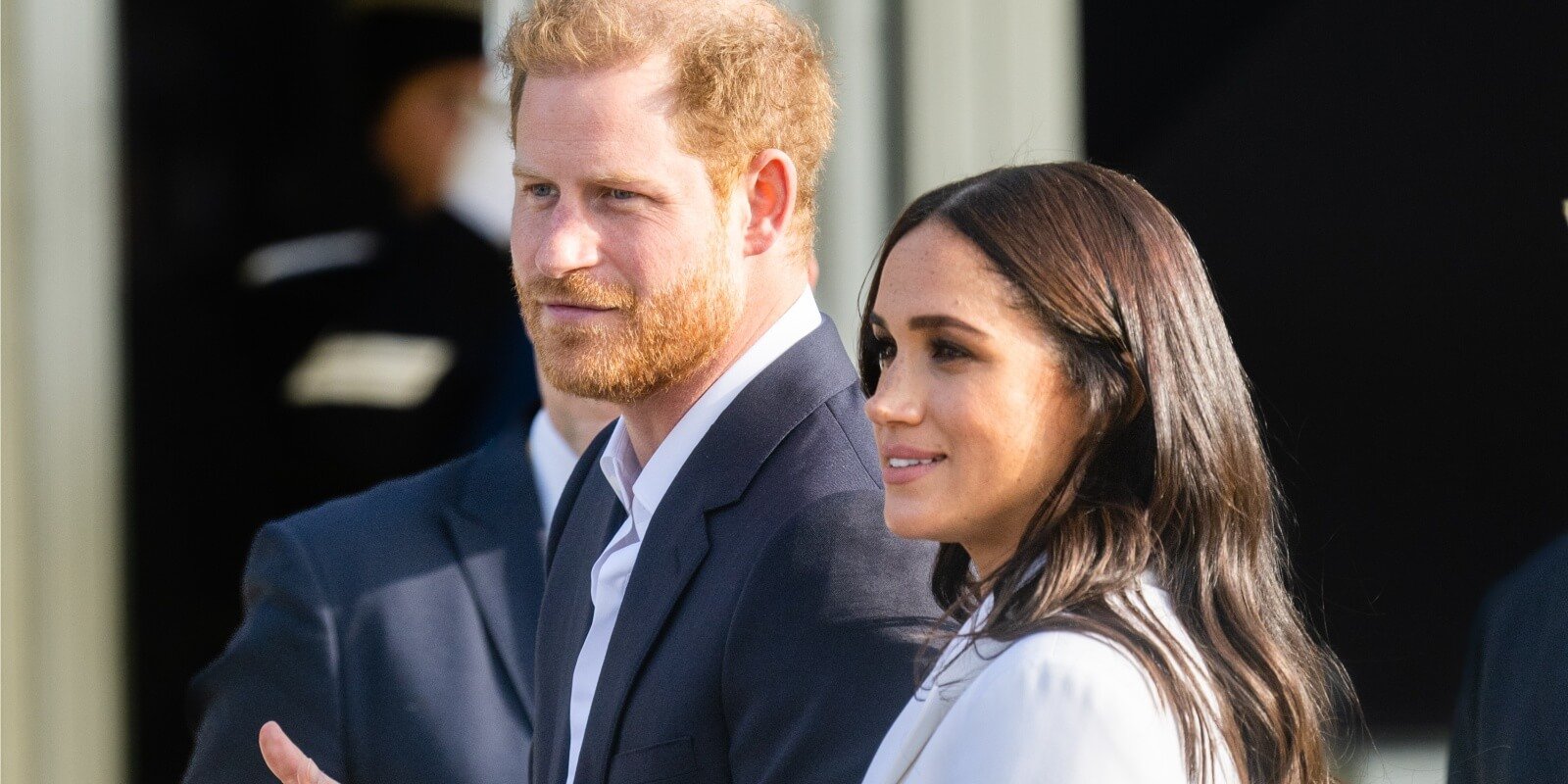 Prince Harry and Meghan Markle photographed at a reception for friends and family of competitors of the Invictus Games at Nations Home at Zuiderpark on April 15, 2022 in The Hague, Netherlands.