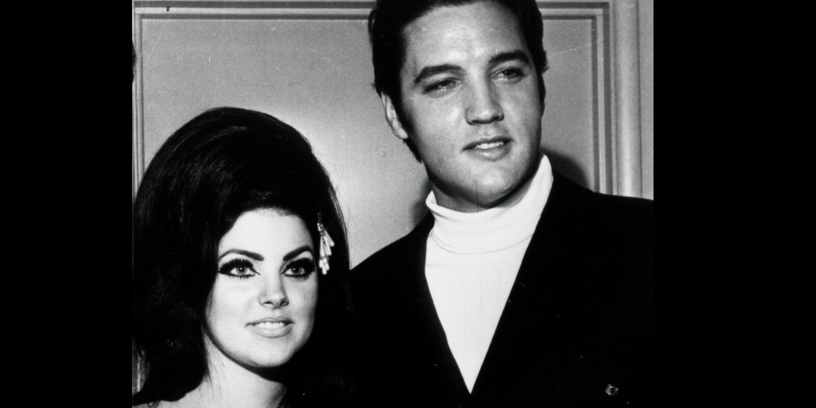 Priscilla Presley and Elvis Presley photographed in Las Vegas in 1968.