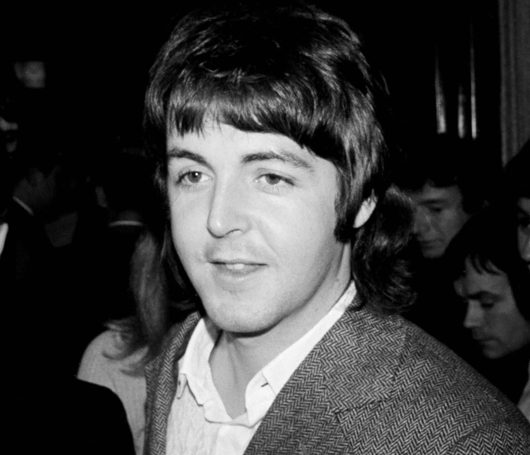 The Beatles' Paul McCartney wearing a collared shirt