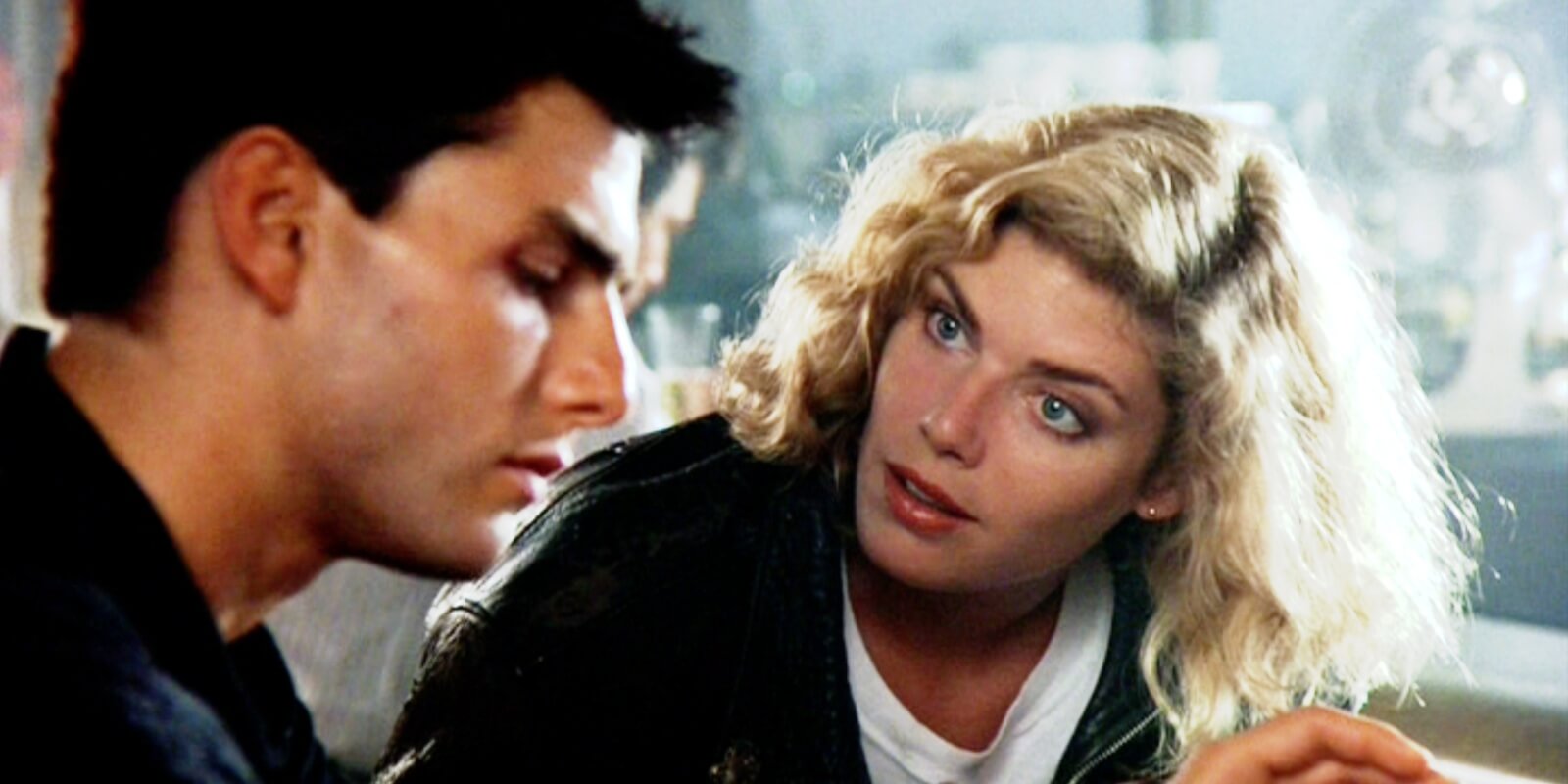 Tom Cruise and Kelly McGillis in the 1986 film 'Top Gun.'