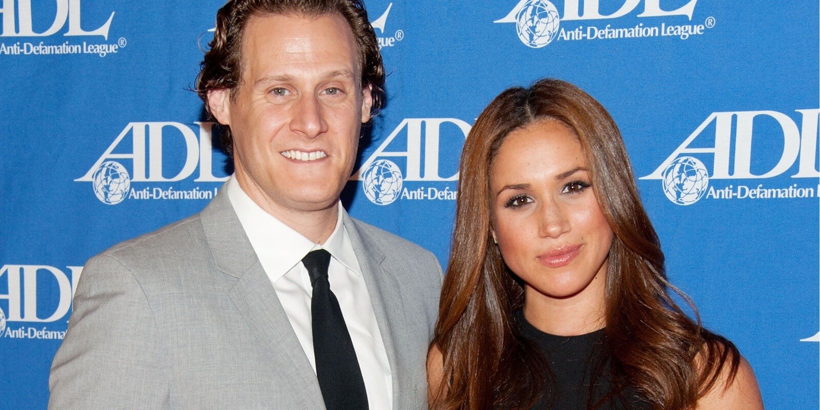 Trevor Engelson and Meghan Markle arrive at the Anti-Defamation League Entertainment Industry Awards Dinner at the Beverly Hilton on October 11, 2011 in Beverly Hills, California.