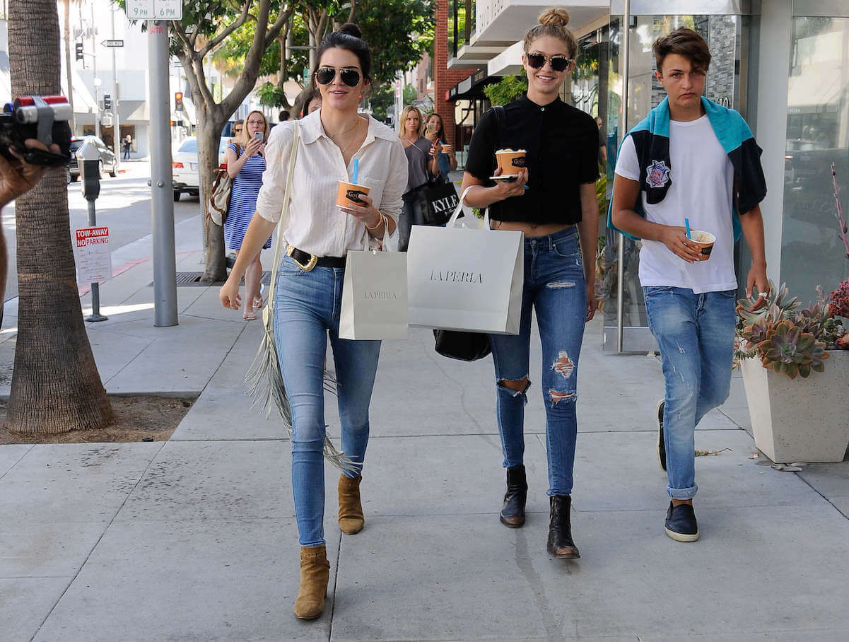 Kendall Jenner, Gigi Hadid, and Anwar Hadid