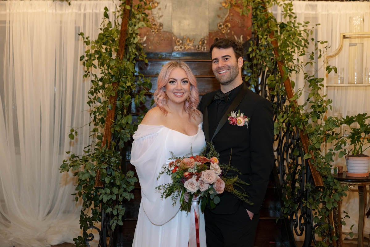 Becca and Austin from 'Married at First Sight' Season 17 on their wedding day