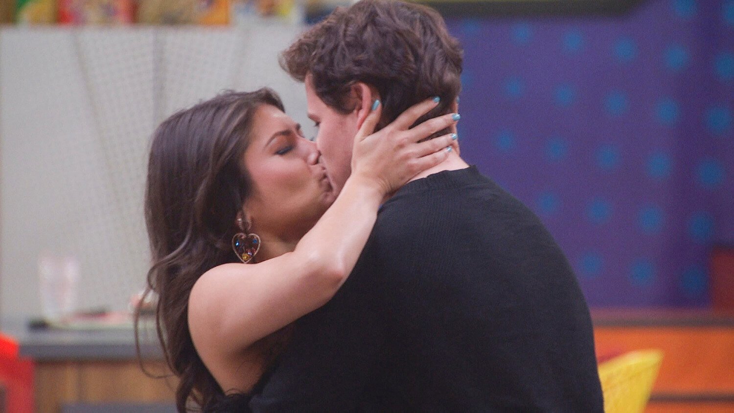 'Big Brother' 25 couple Cory Wurtenberger and America Lopez kissing