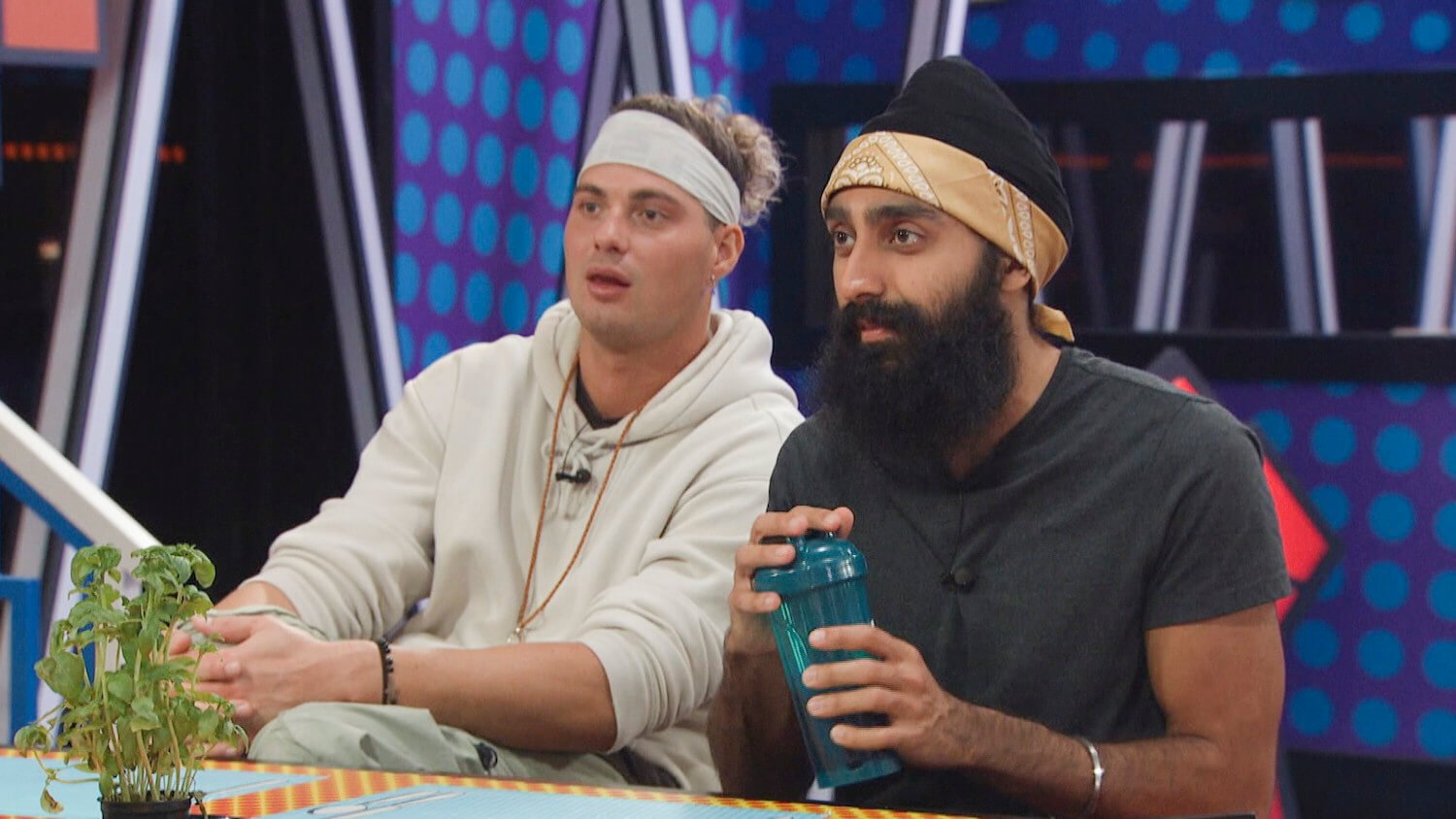 Matt Klotz and Jag Bains in 'Big Brother' Season 25