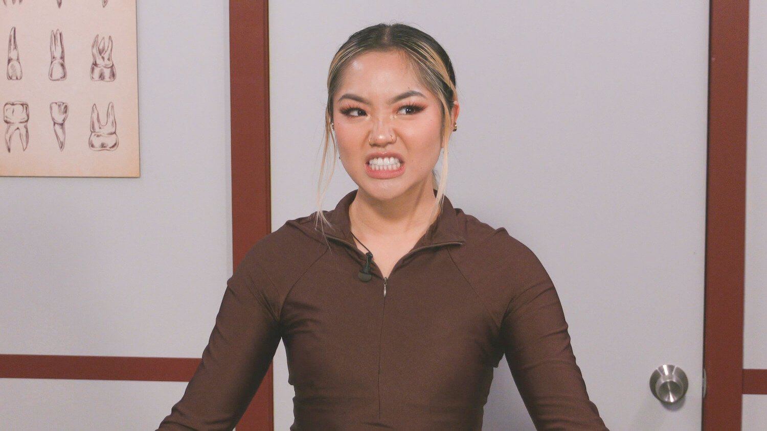 Blue Kim grimacing in 'Big Brother' 25 Week 12