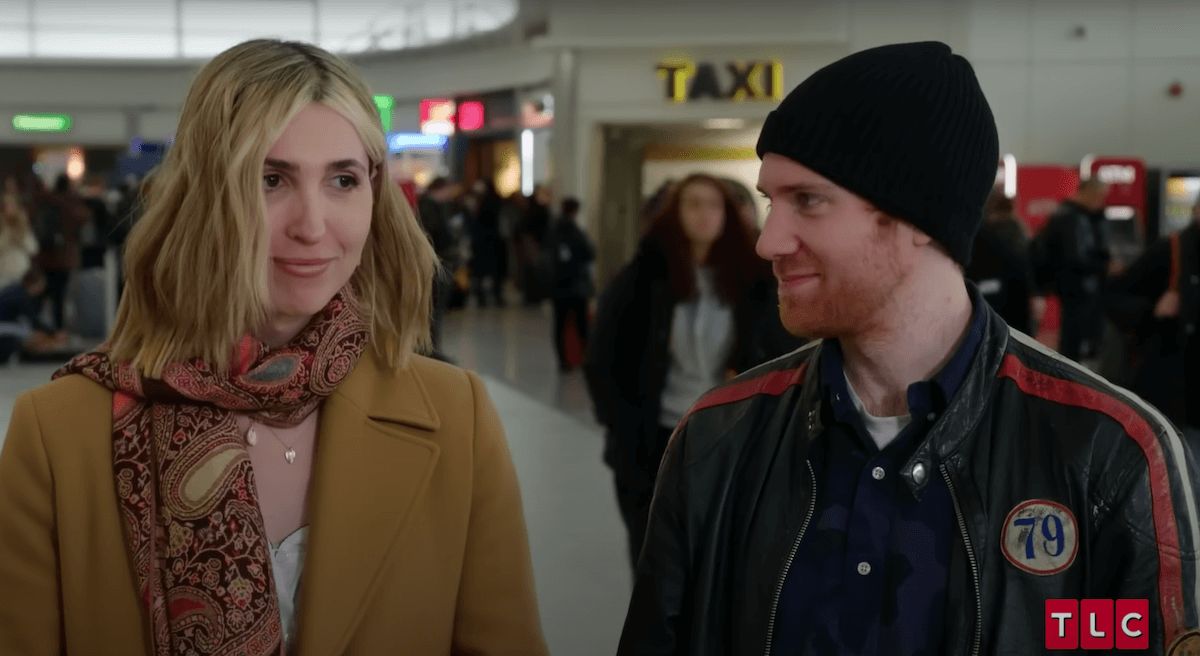 Cleo and Christian at the airport in '90 Day Fiance: Before the 90 Days'
