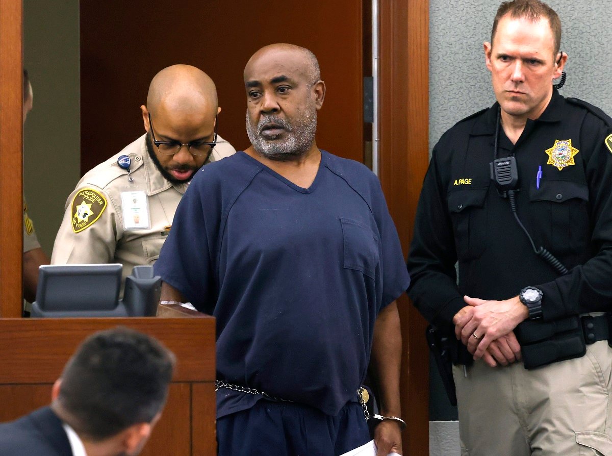 Duane Davis appears in court at the Regional Justice Center, on October 4, 2023 in Las Vegas, Nevada