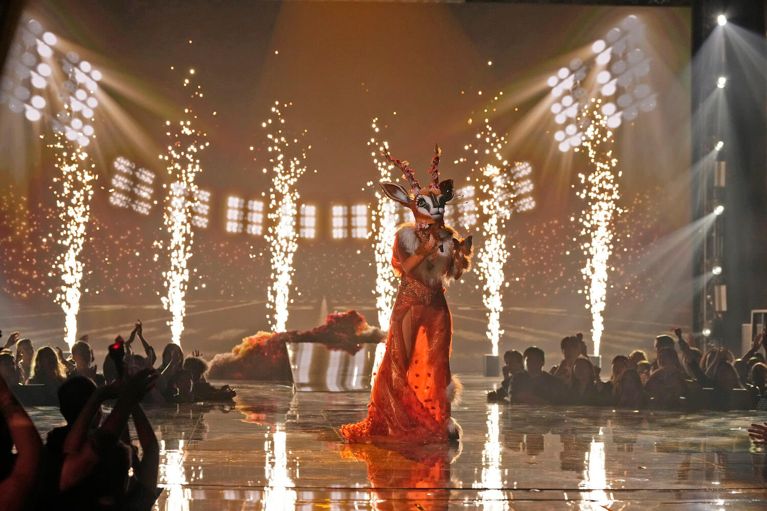 Gazelle singing in 'The Masked Singer' Season 10