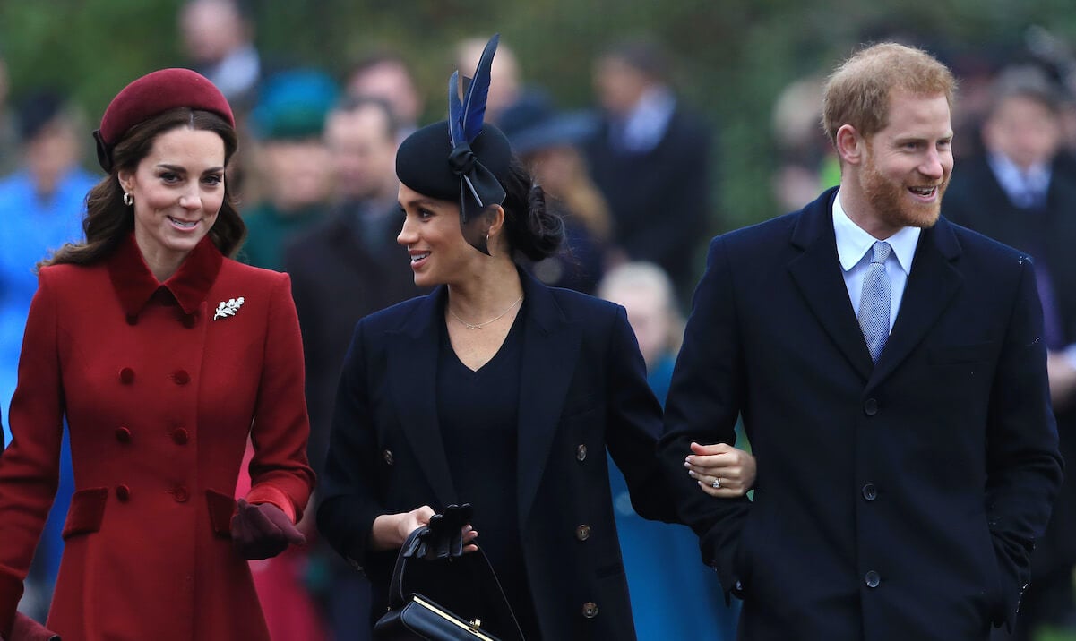 Kate Middleton, Meghan Markle, and Prince Harry
