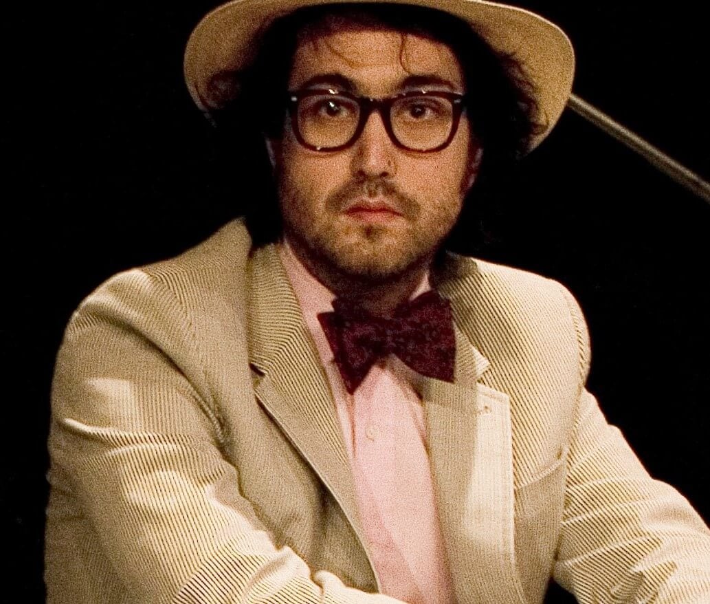 John Lennon's son, Sean Ono Lennon, wearing a hat