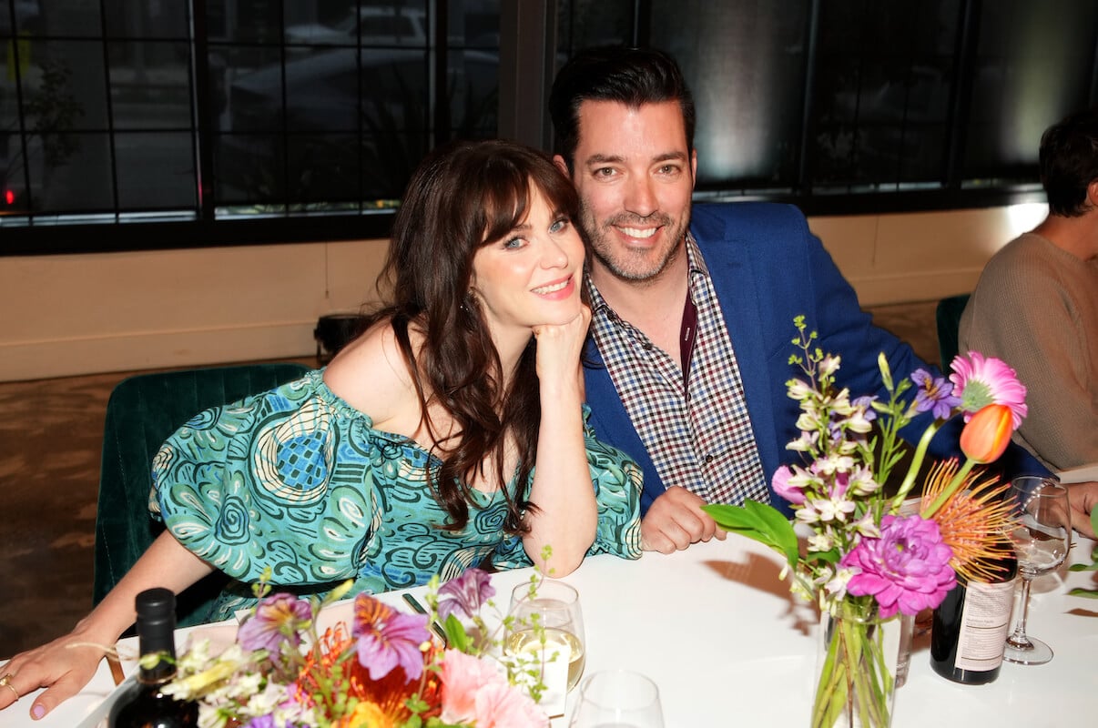 Jonathan Scott, whose first date schedule impressed Zooey Deschanel, sits with his now-fiancee