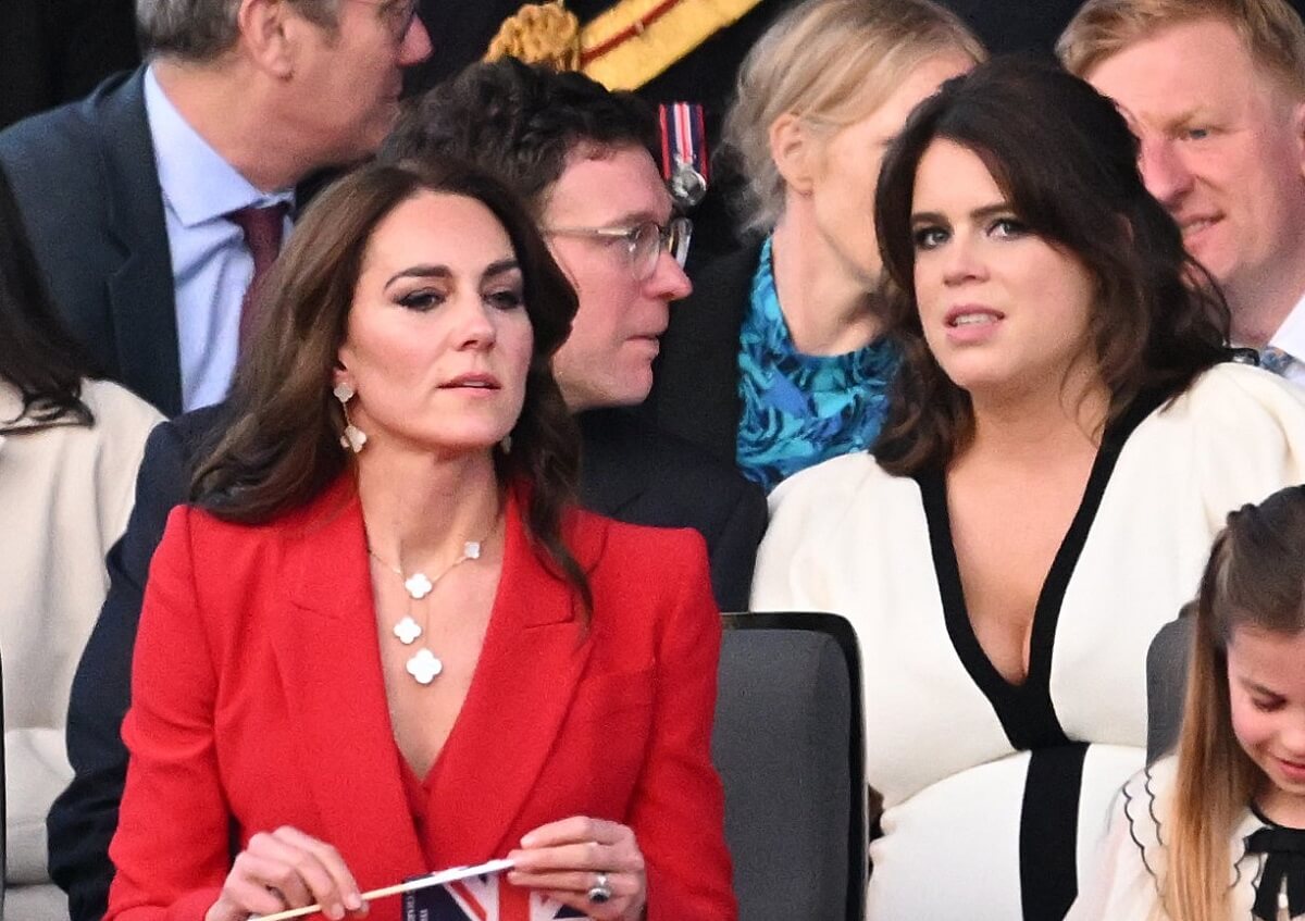 Kate Middleton and Princess Eugenie at the Coronation Concert in Windsor, England