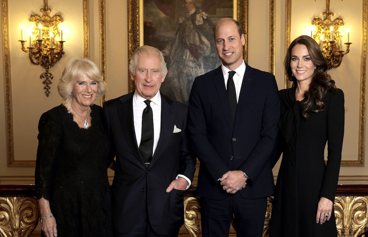 Camilla Parker Bowles, King Charles III, Prince William, and Kate Middleton in 2022
