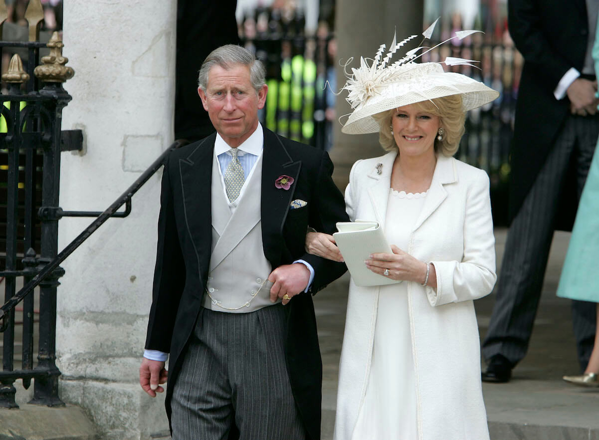 King Charles and Camilla Parker Bowles on their wedding day in 2005