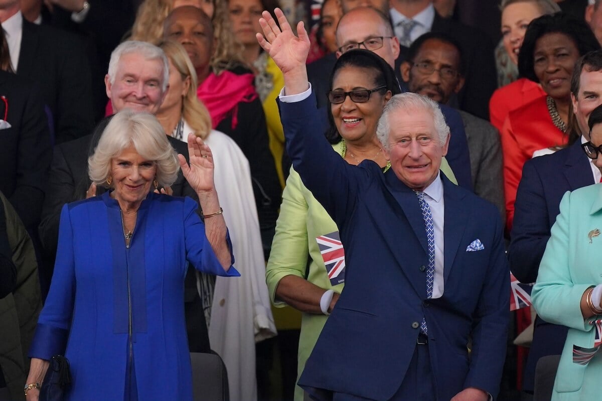 Camilla Parker Bowles and King Charles at the coronation concert in 2023