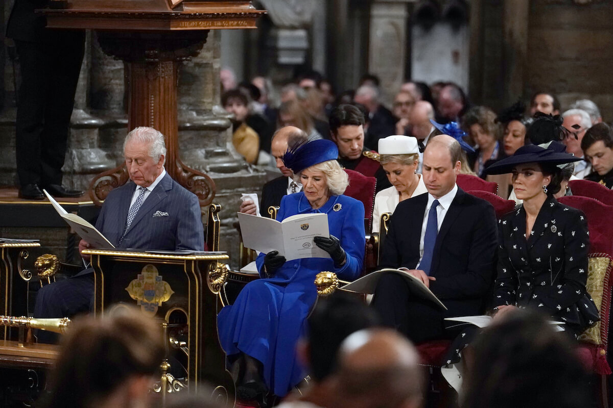 King Charles, who has an 'agreement' with Prince William and Kate Middleton about 'stealing the limelight,' sit together with Queen Camilla
