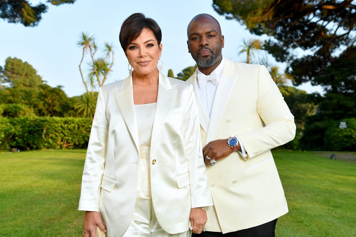 Kris Jenner and Corey Gamble attend a Cannes Gala together in 2019