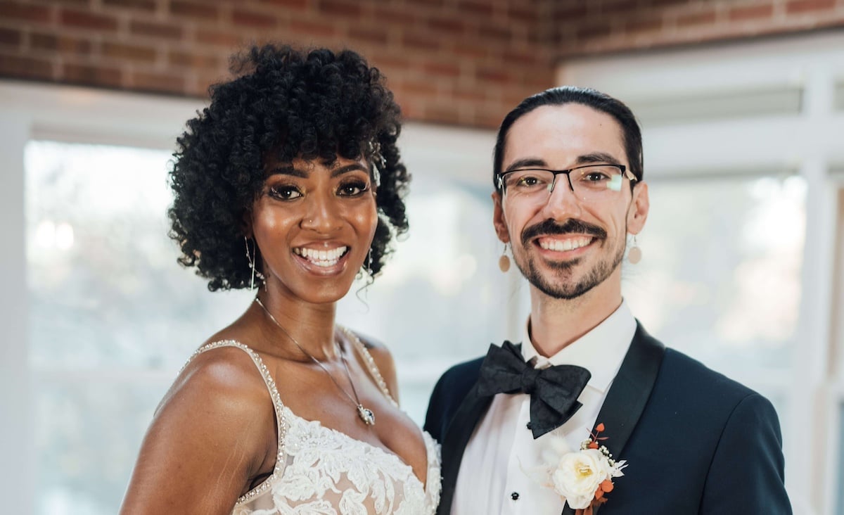 'Married at First Sight' Season 17 cast members Lauren and Orion on their wedding day