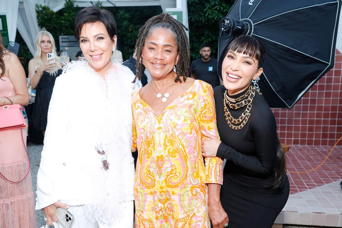 Meghan Markle's mother, Doria Ragland, poses with 'The Kardashians' stars Kris Jenner and Kim Kardashian